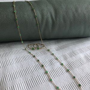 Kate spade matching hoops and necklace set